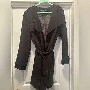 Lauren Ralph Lauren shawl collar wrap coat LARGE